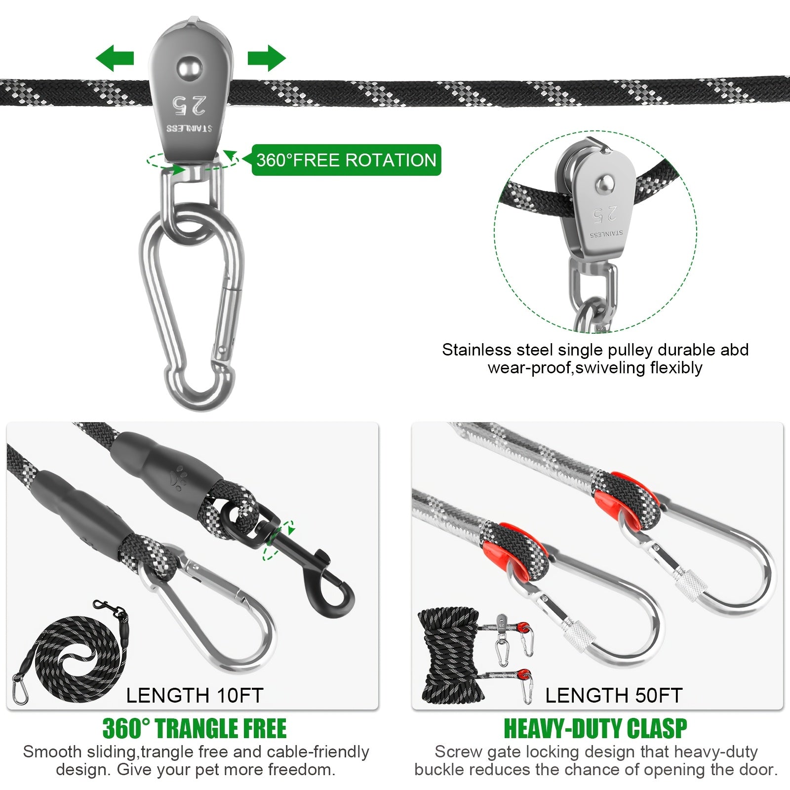 FreeRoam Dog Tie Out Cable