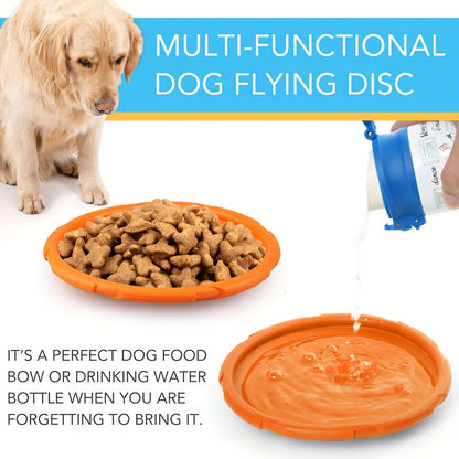 2 Pcs PawGlide Dog Flying Disc