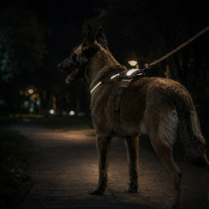 Tactical dog Harness With Bag & Leash Set