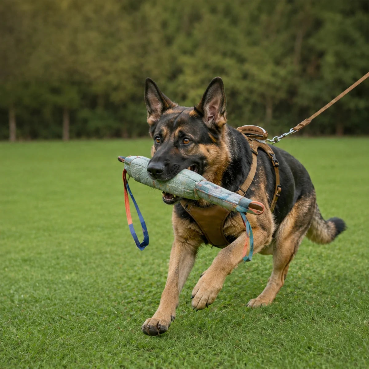 Tactical dog Harness With Bag & Leash Set