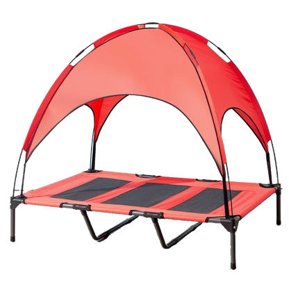 ShadePaws Elevated Dog Bed with Removable Canopy